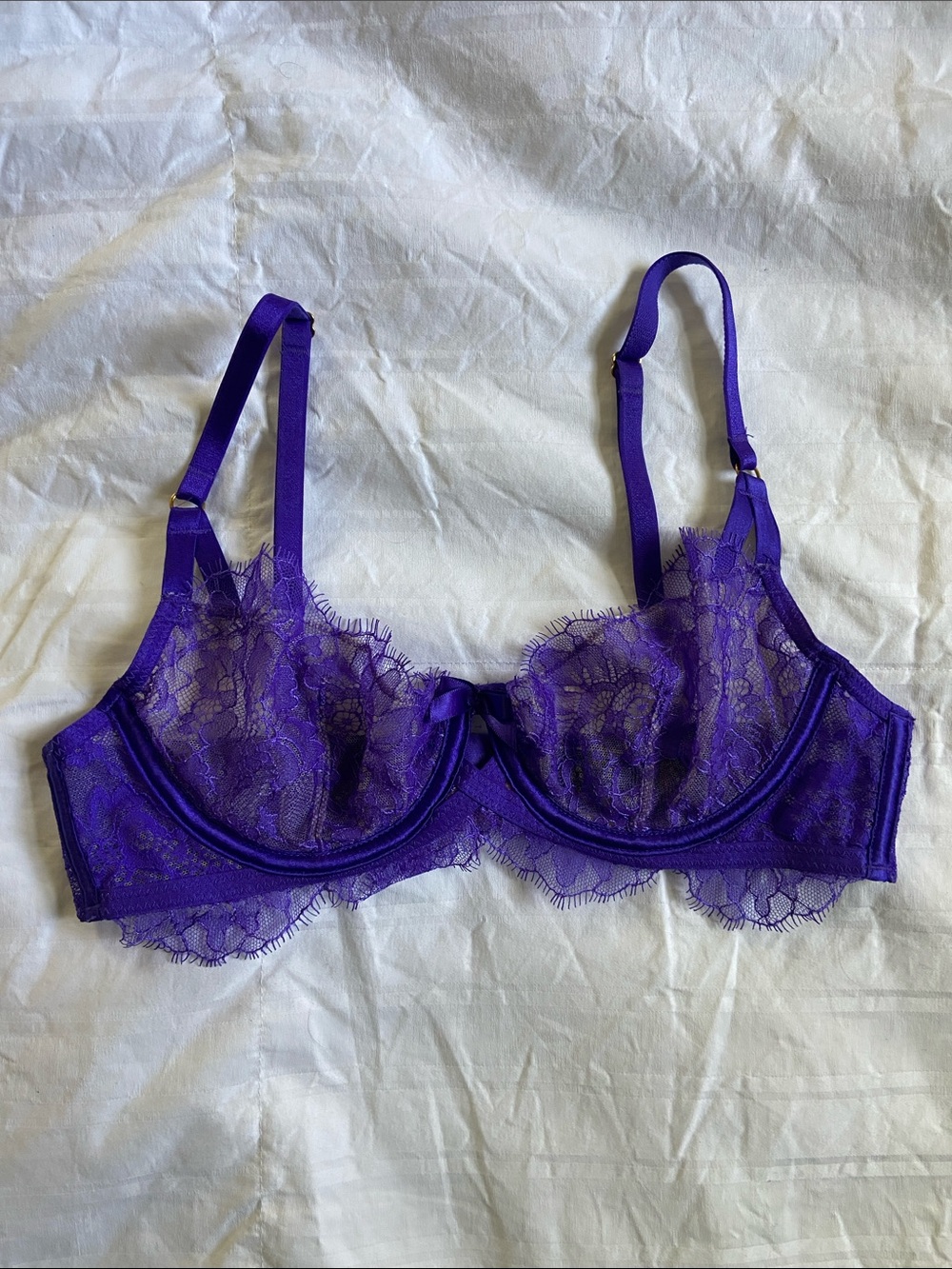 Victoria's Secret Purple Lace Underwire Bra